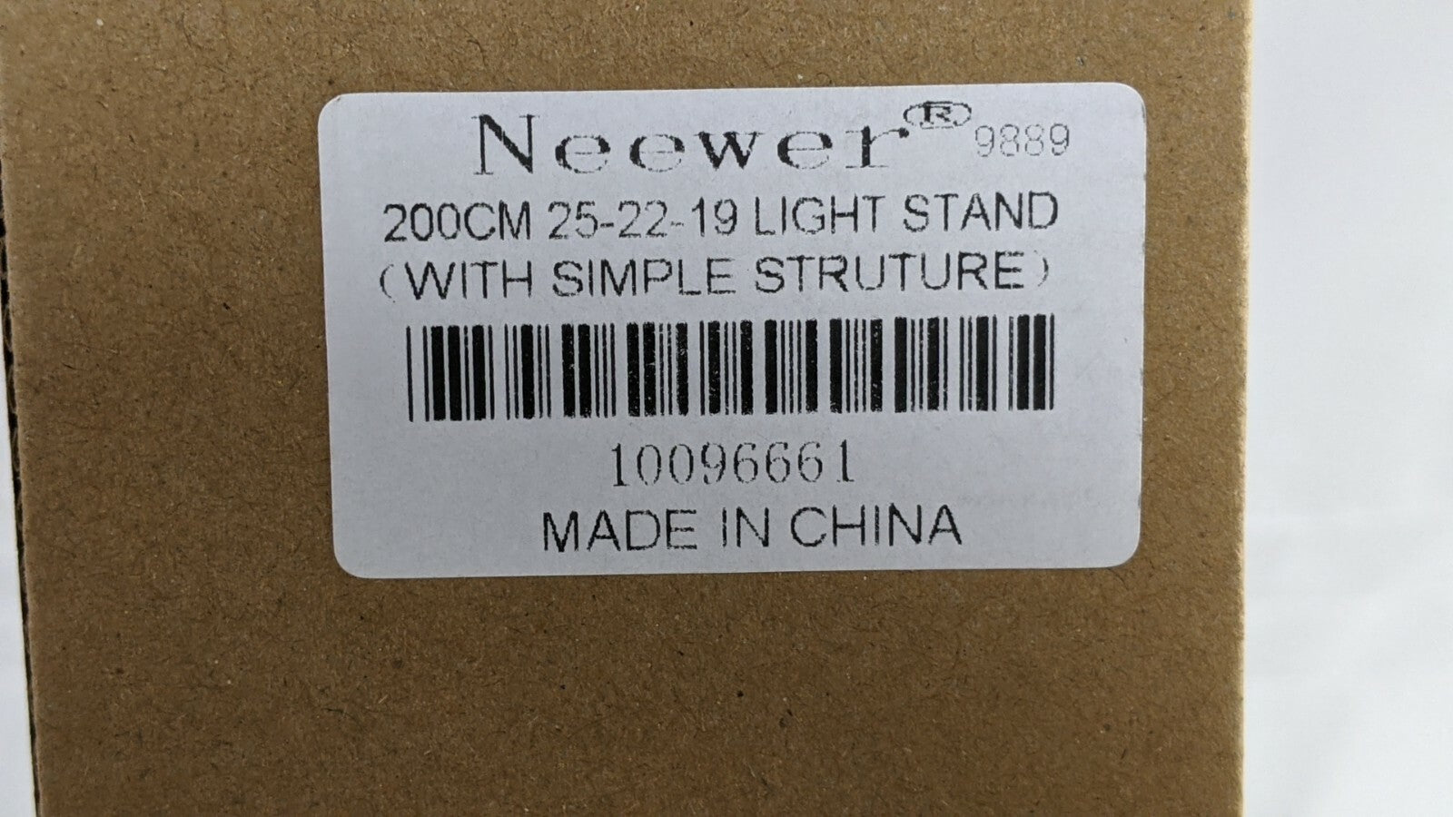 Neewer Tripod 9889 Photography Light Stand Foldable Adjustable - 200 cm - Black