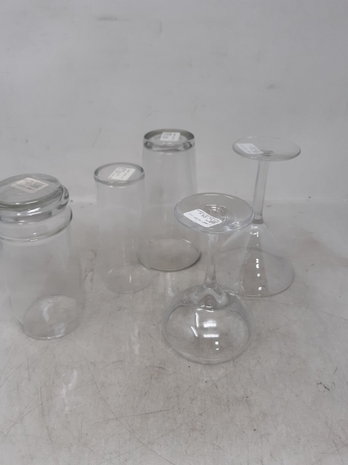 Lot of 12 Assorted Libbey Clear Glass Collection