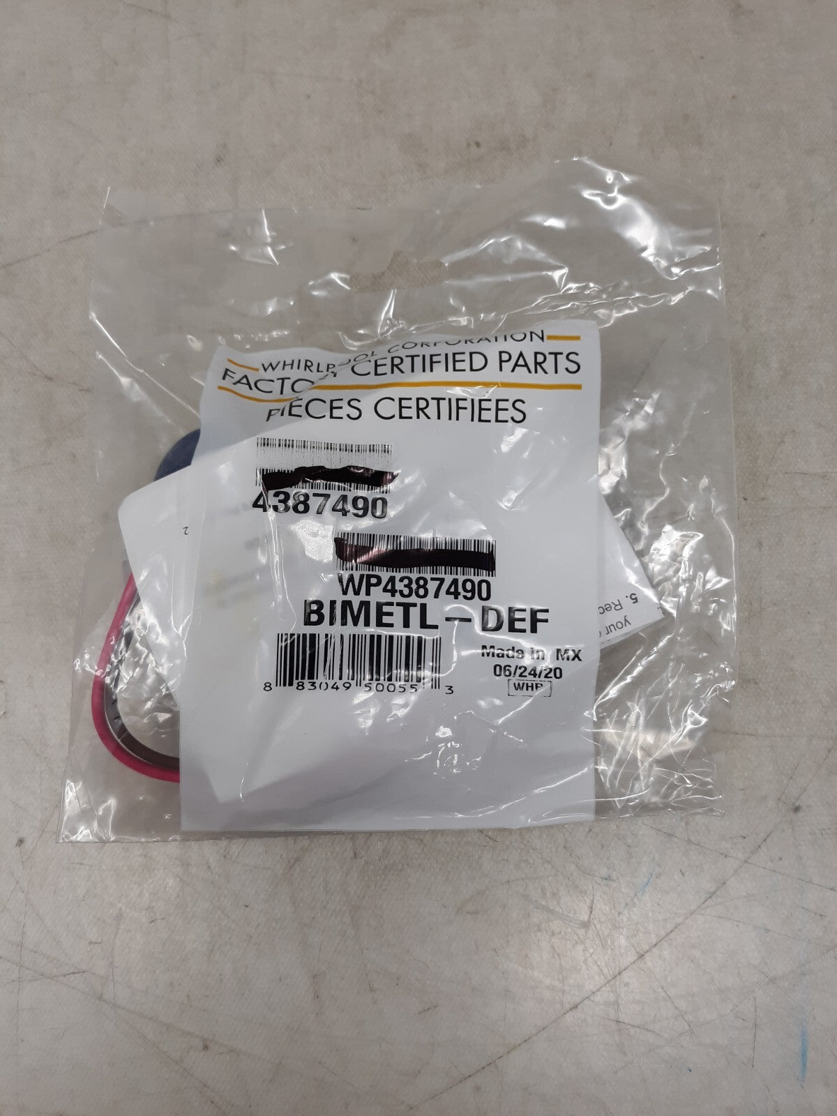 Whirlpool Kenmore Defrost Thermostat WP4387490