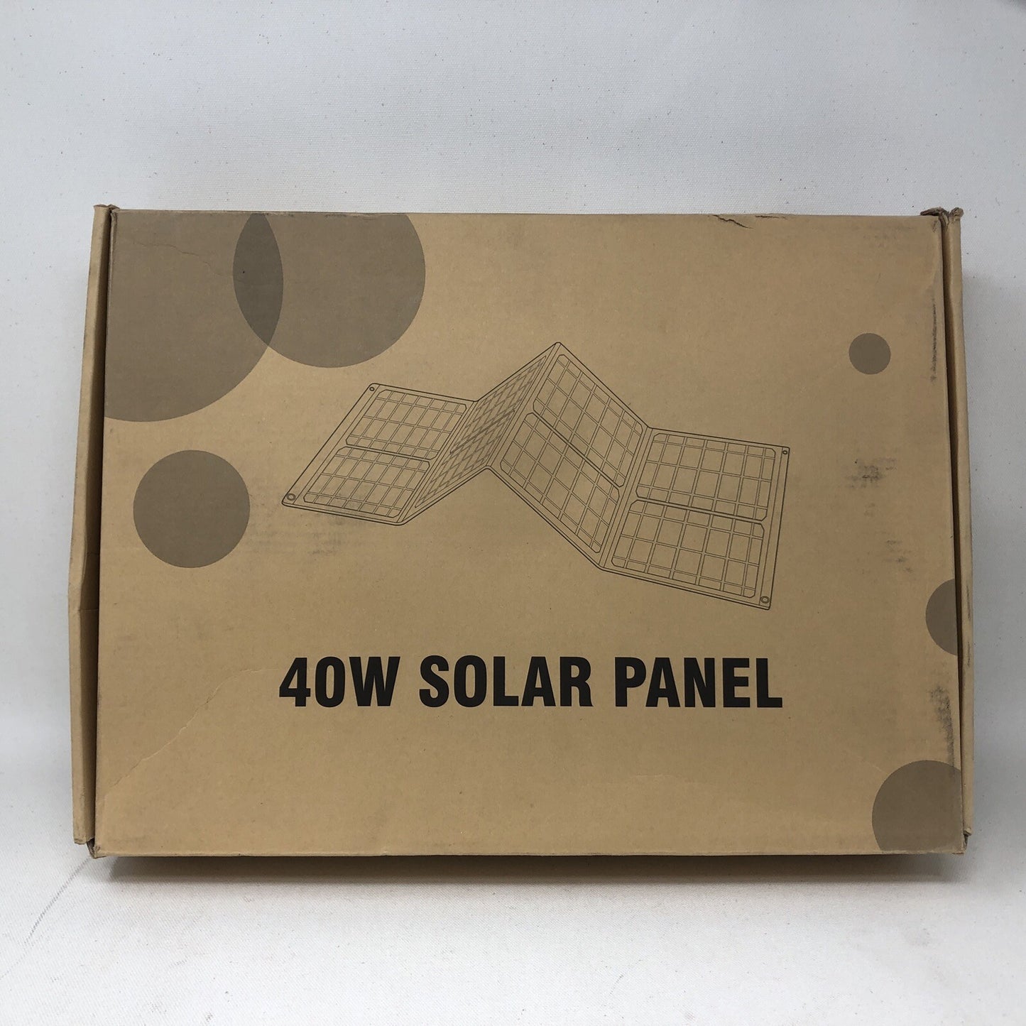 40W Foldable Portable Solar Panel with USB QC 3.0, 15V DC Output