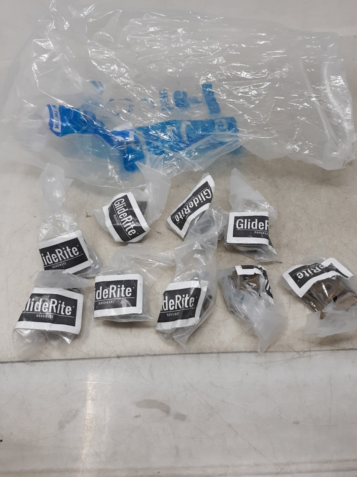 Lot of 9 GlideRite 7/8" Square Pyramid Cabinet Hardware Knob Oil Rubbed Bronze