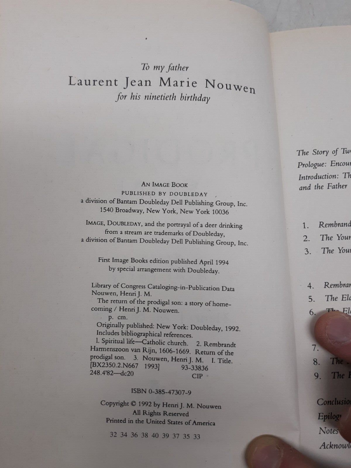 Return of the Prodigal Son : A Story of Homecoming by Henri J. M. Nouwen