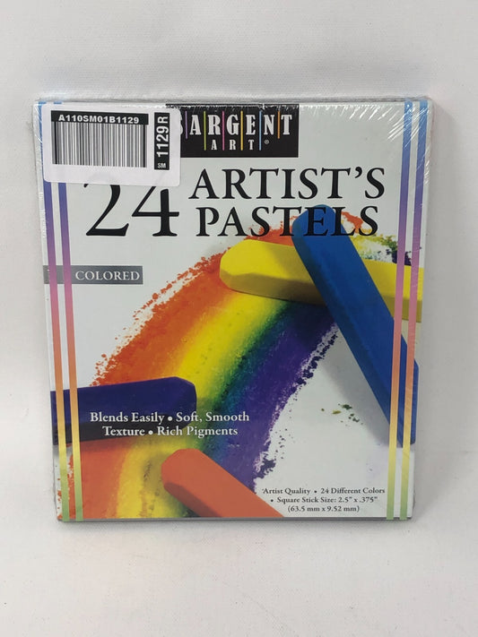 Sargent Art 24 Artist’s Pastels ~ Colored Square Chalk Sticks