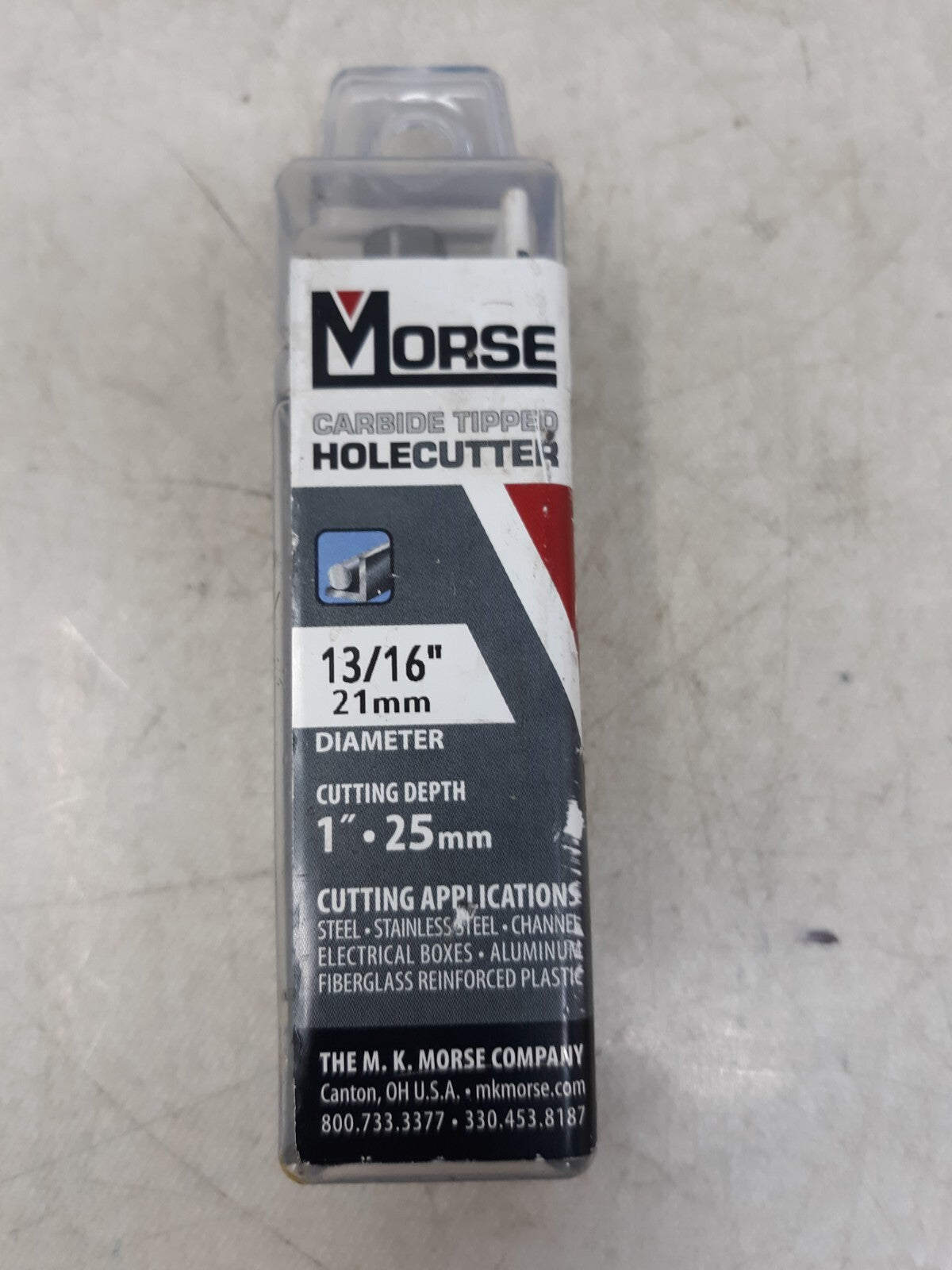 MORSE CTD13 Hole Cutter,Saw Dia. 13/16" 45FA93