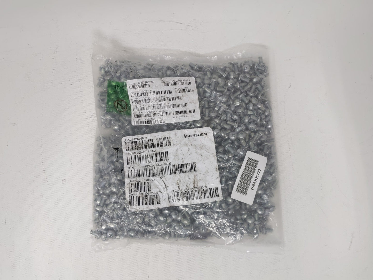 INFINEX philips truss cross screw + external tooth washer Approx 1200pcs