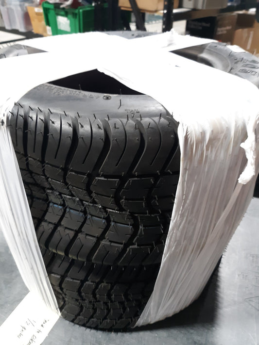 Set of 2 Turf Tires 20x10.00-10 4PR Lawn & Garden Tractor Tires - Tubeless