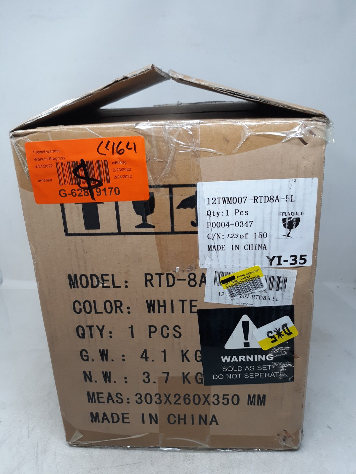 Mini Hot Towel Warmer Sterilizer Cabinet White RTD-8A Spa Salon Manicurist