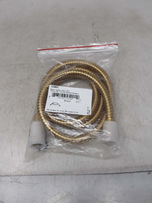 Riobel 59" Metal Shower Hose Brass 7259BG