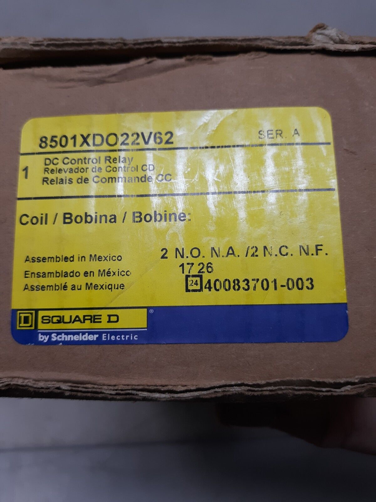 SCHNEIDER ELECTRIC 8501XDO22V62 / 8501XDO22V62