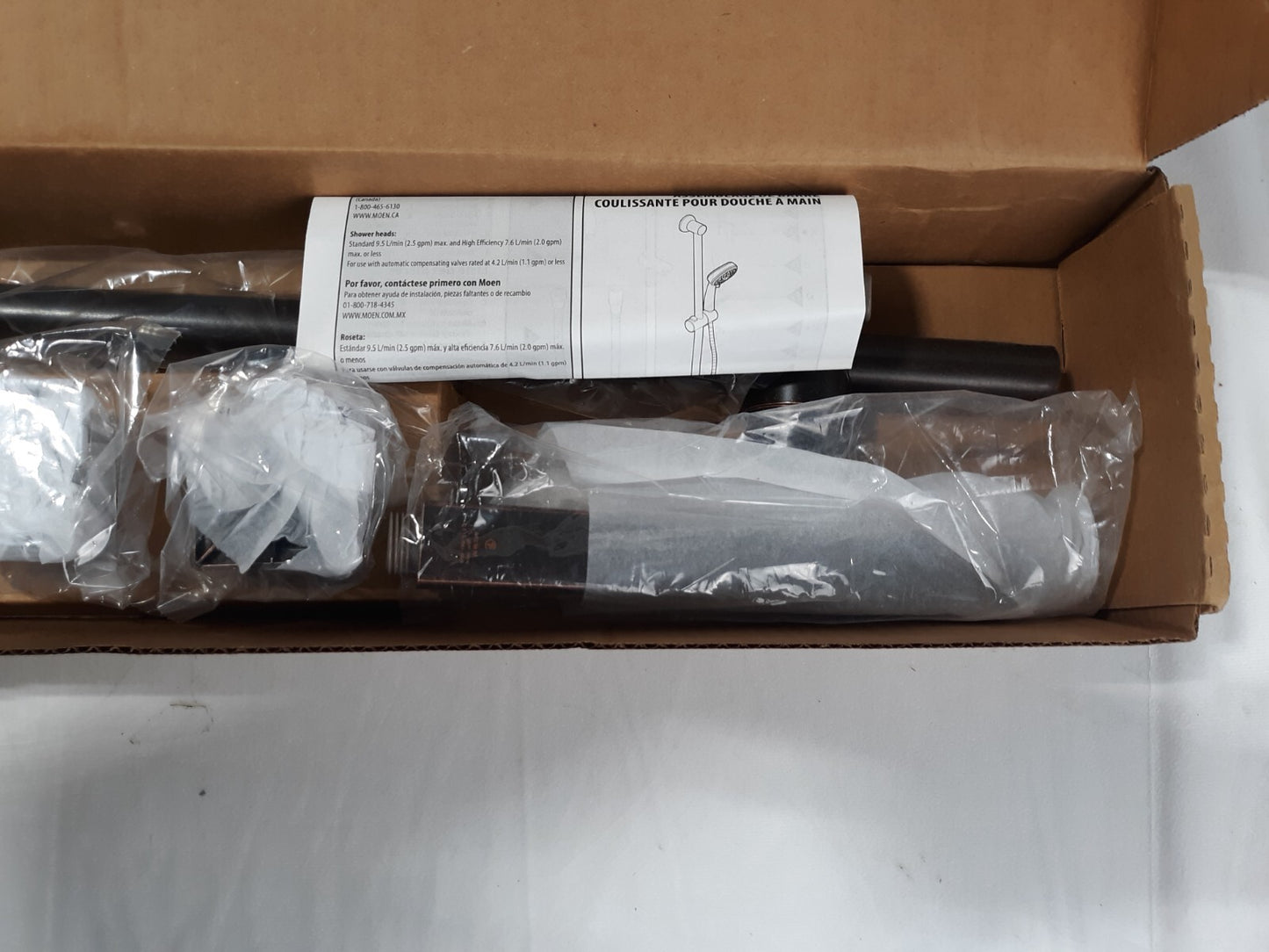 Moen 3988EP One-Function Eco-Performance Handshower with Slide Bar, Chrome