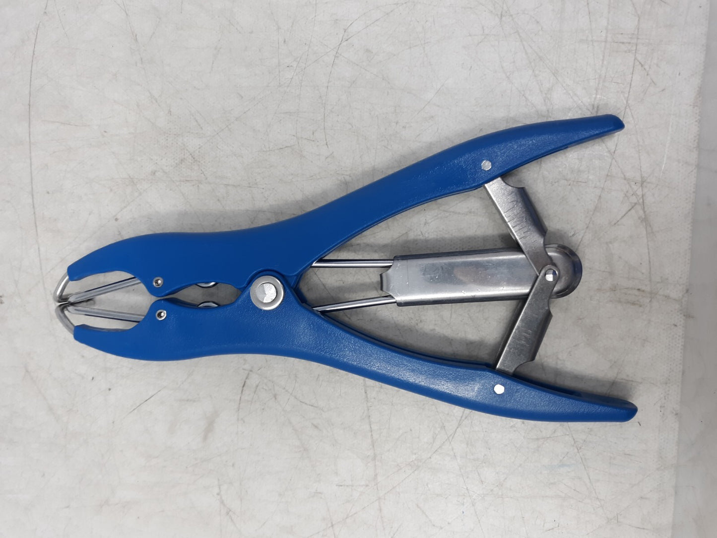 Blue Hog Ring Pliers Heavy-Duty Automatic Spring-Loaded for Fencing & Upholstery