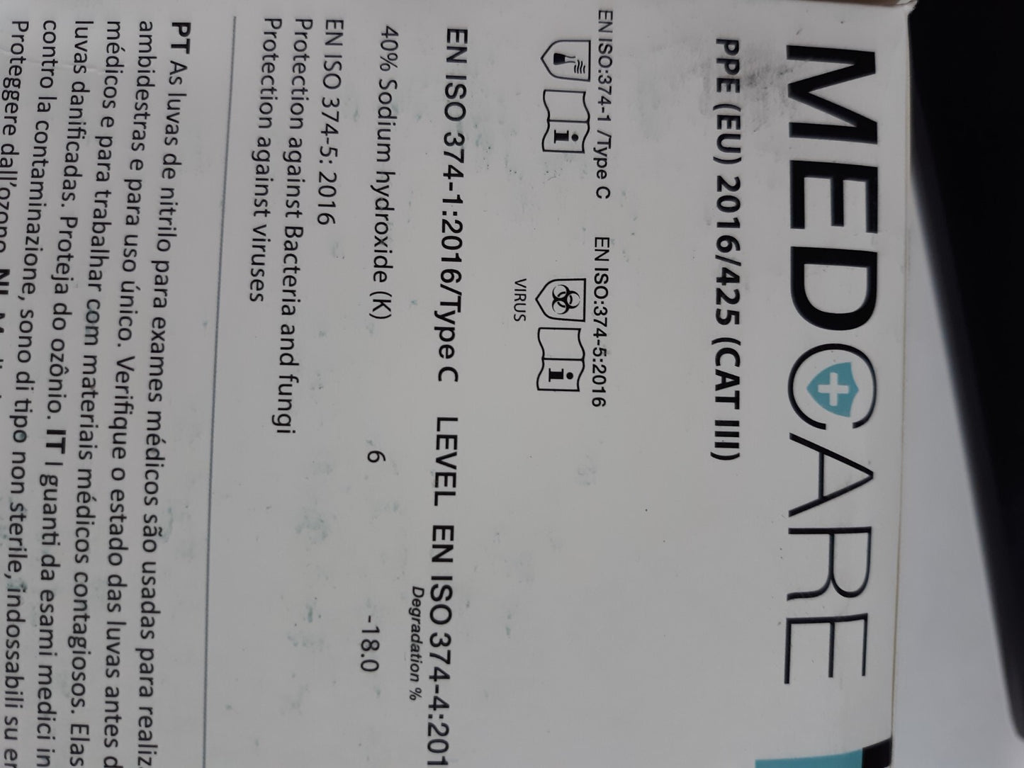 Medcare Nitra Force NBR Nitrile Examination Gloves – Powder-Free, Latex-Free, La