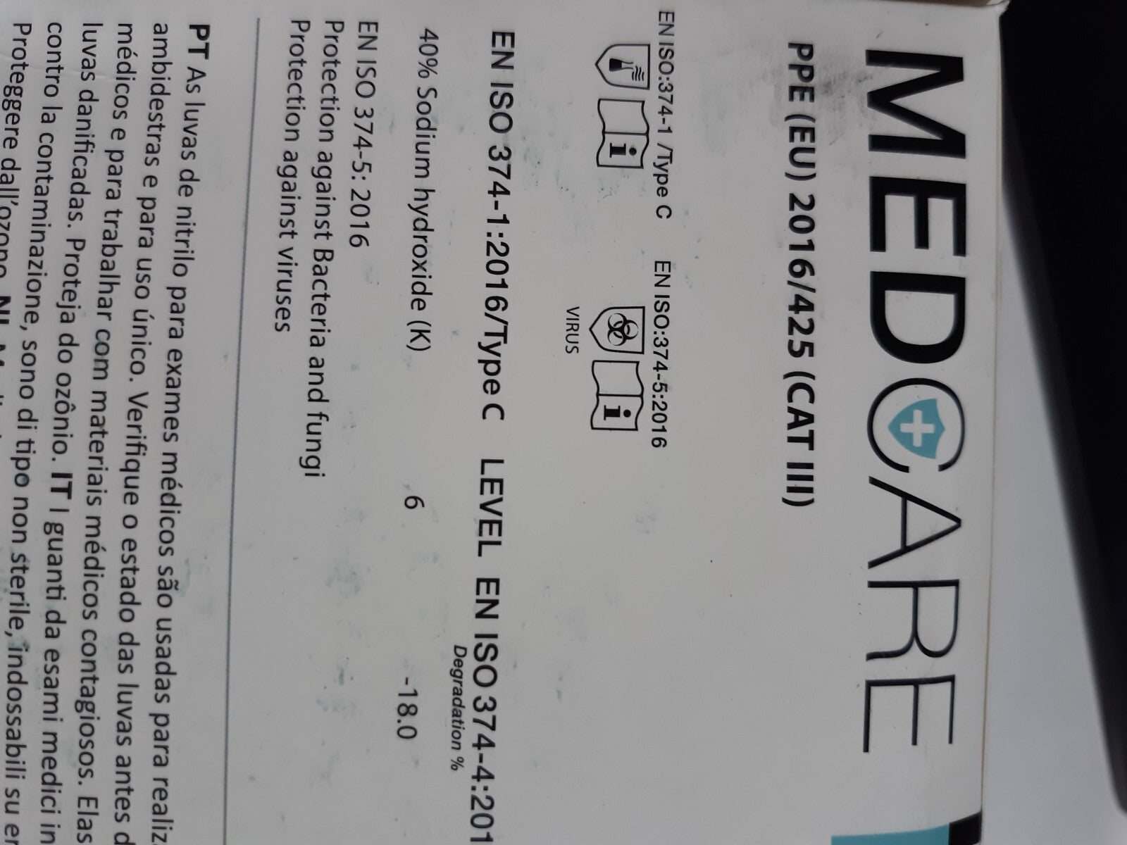 Medcare Nitra Force NBR Nitrile Examination Gloves – Powder-Free, Latex-Free, La