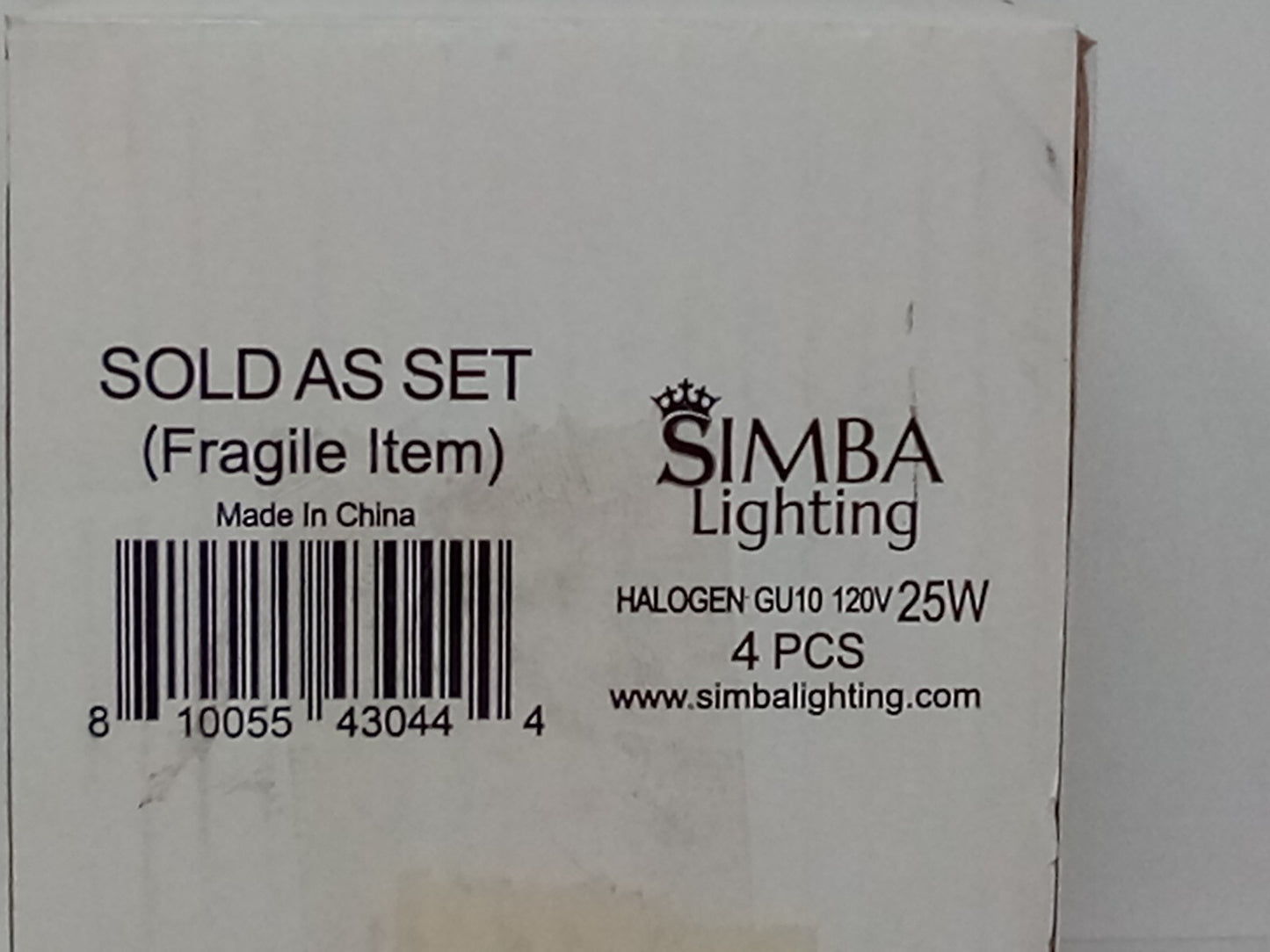 4 Simba Lighting GU10 LED 25W 120V Light Bulb 2000 Hours 180 Lumen ECO Halogen
