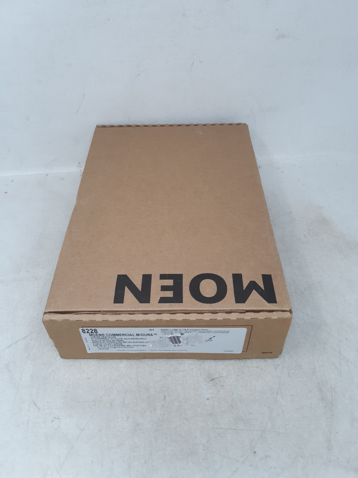 Moen 8228F12 M-DURA Wrist Blade Handle Widespread Bathroom Faucet 1.2GPM