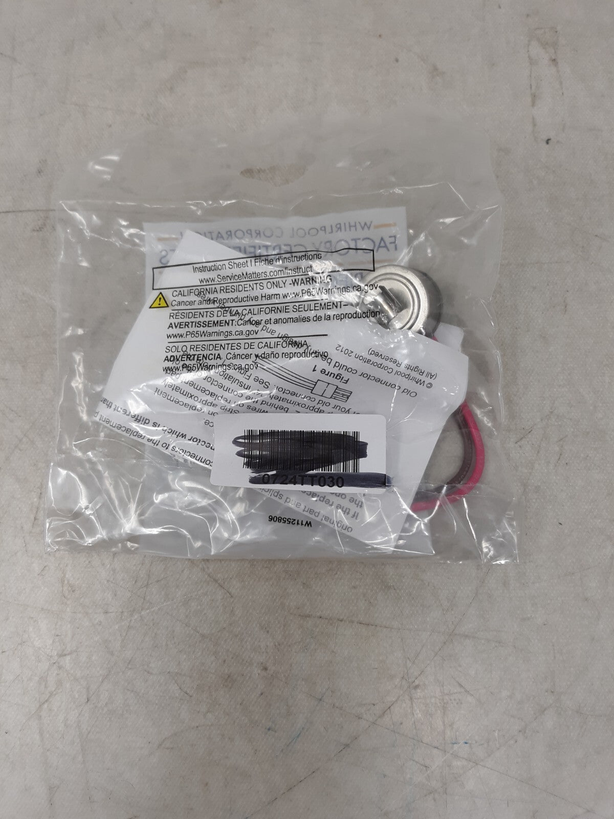 Whirlpool Kenmore Defrost Thermostat WP4387490