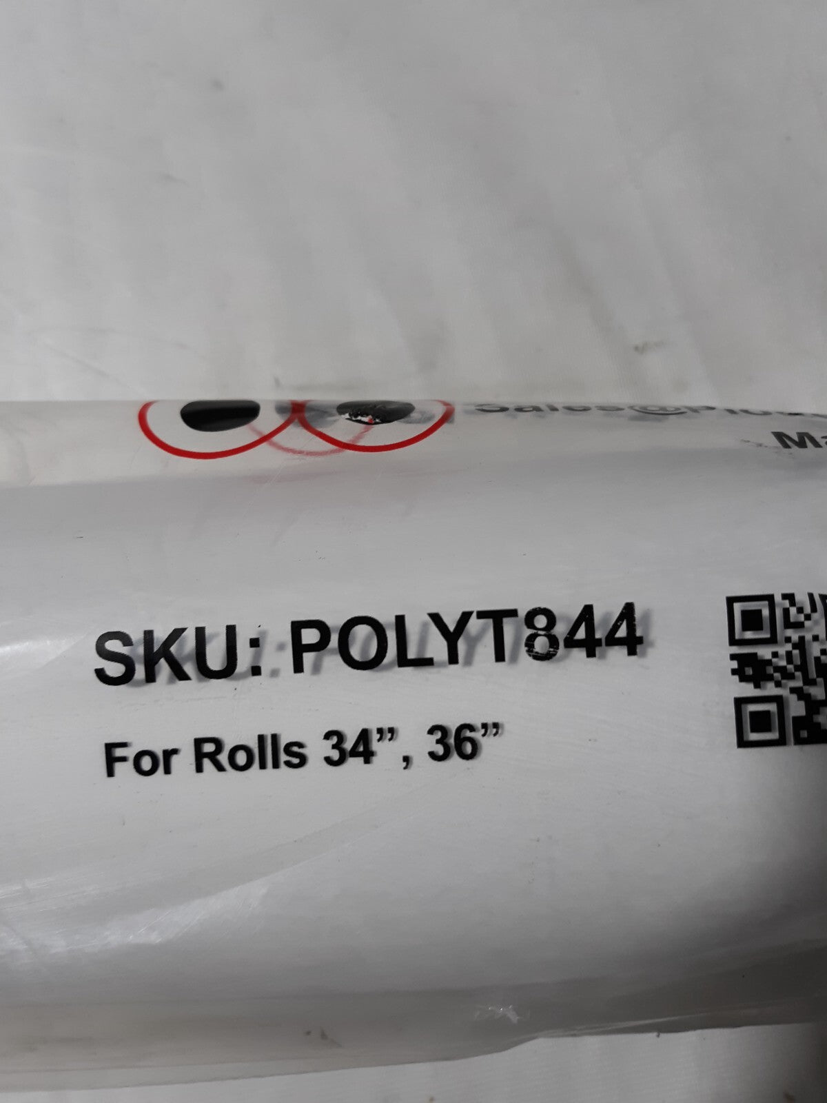 Plotter Paper Direct PolyT844 Plotter Paper – 1 Rolls, White- 36" x 500'