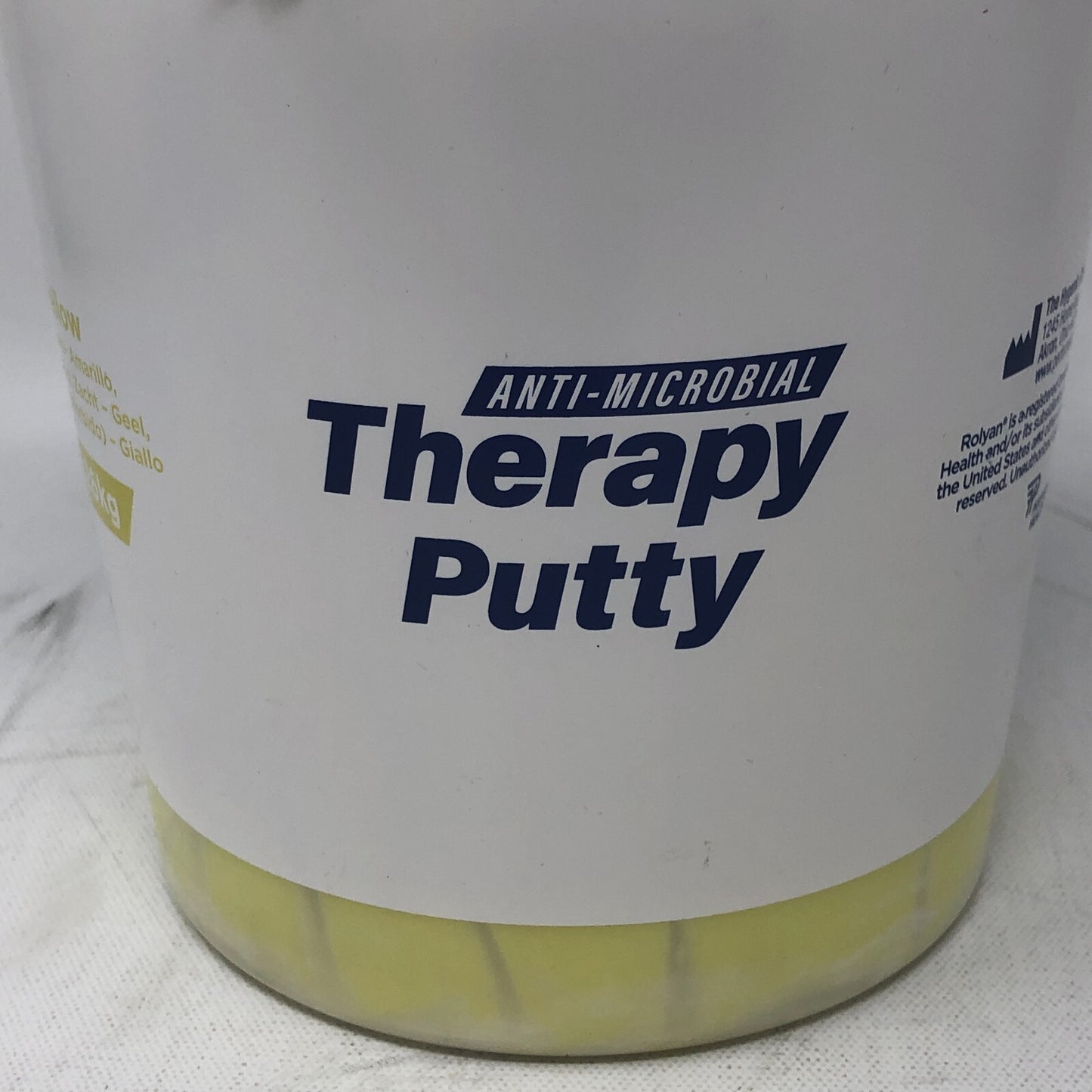 Rolyan Anti-Microbial Therapy Putty: Yellow, 5 lb. Tub