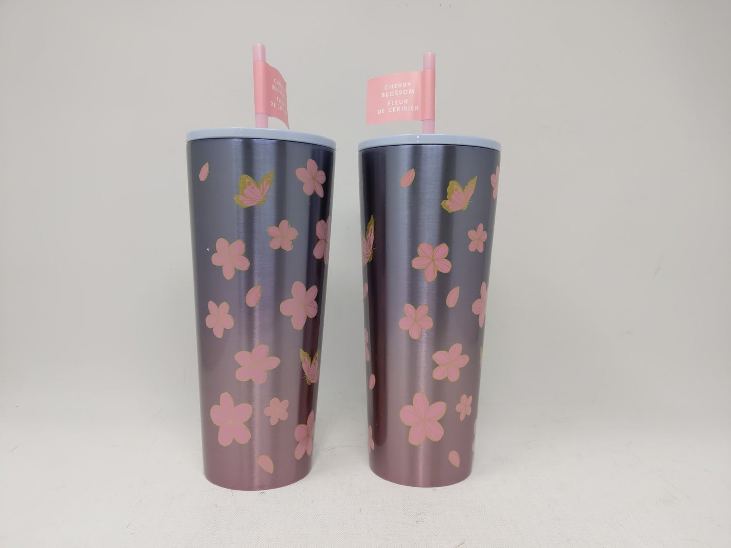 Starbucks 2025 SS Cherry Blossom Cold Cup Tumbler 24oz. 2PCS Give to a Friend :)