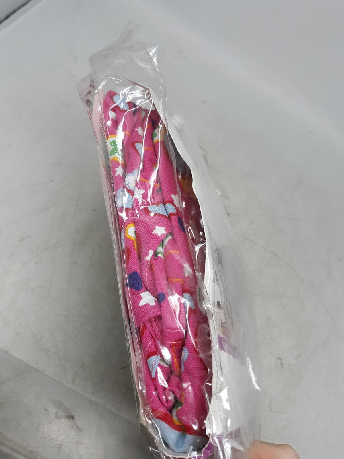 Posh Stuffables Storage Bean Bag Cover - Pink Hearts, Large, Soft Fabric