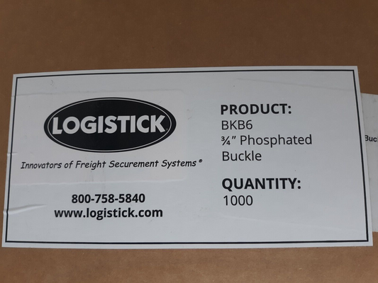 Box Of 1000 Logistick BKB6 Phosphated Buckle 3/4in