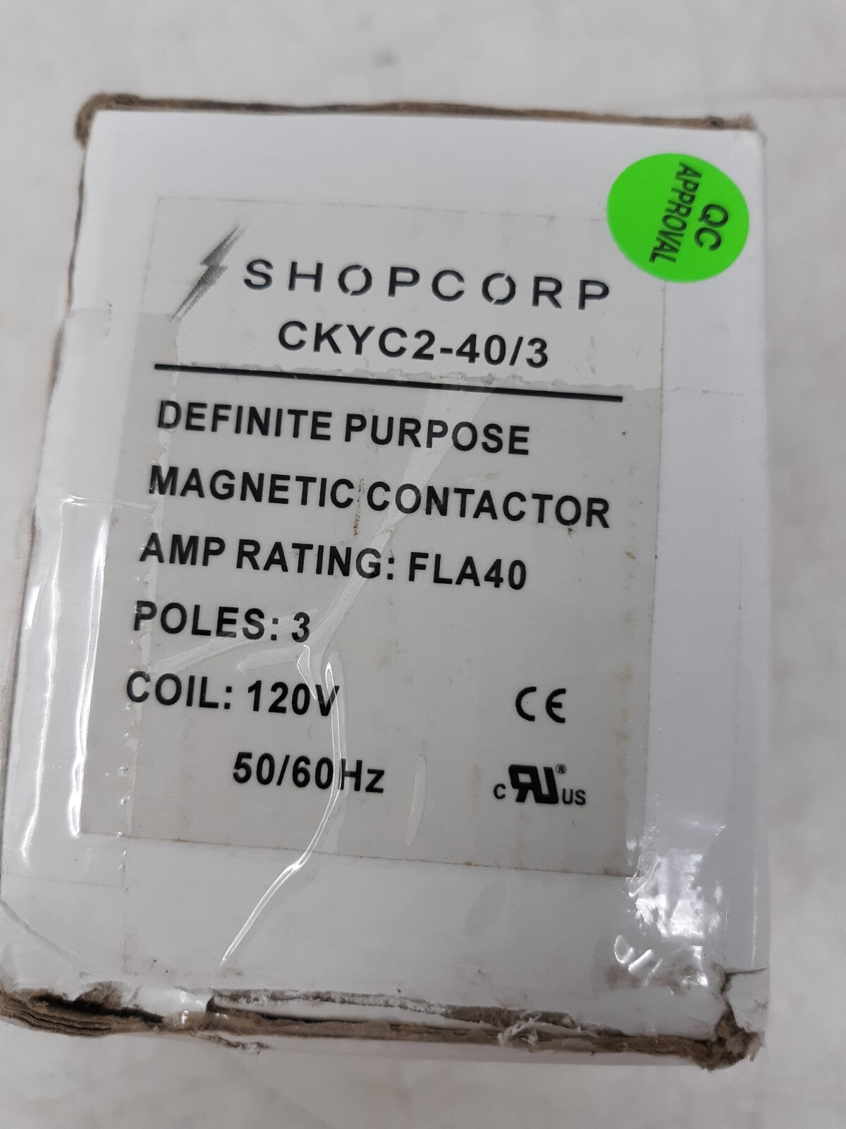 Shopcorp CKYC2-40/3 Magnetic Contactor 380V 50/60Hz