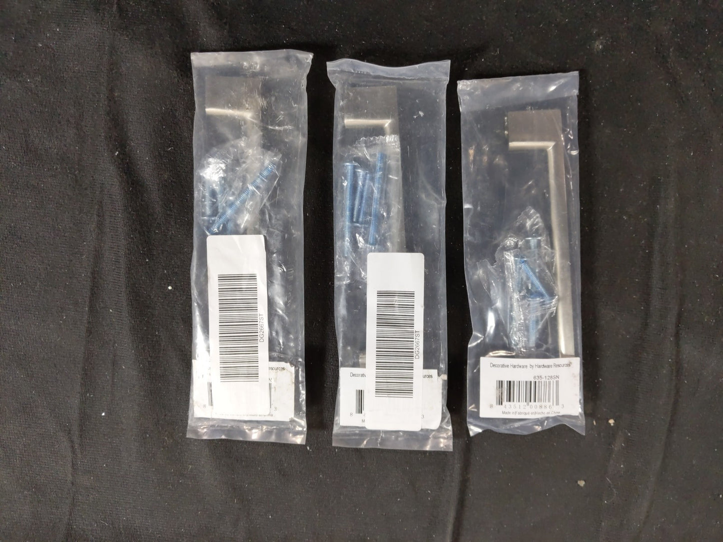 Jeffery Alexander Sutton 5" Centers Handle Bar Pull, Satin Nickel (3 PACK)