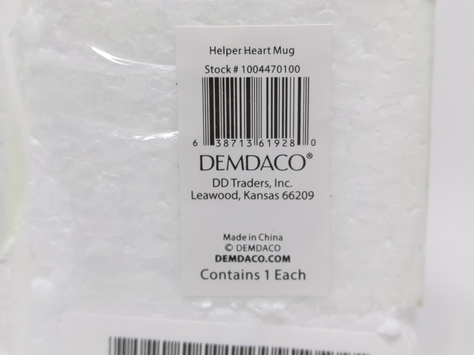 NWT DEMDACO The warm Heart mug -Thankful-16 ounces Coffee/Tea/Cocoa Mug With Bag