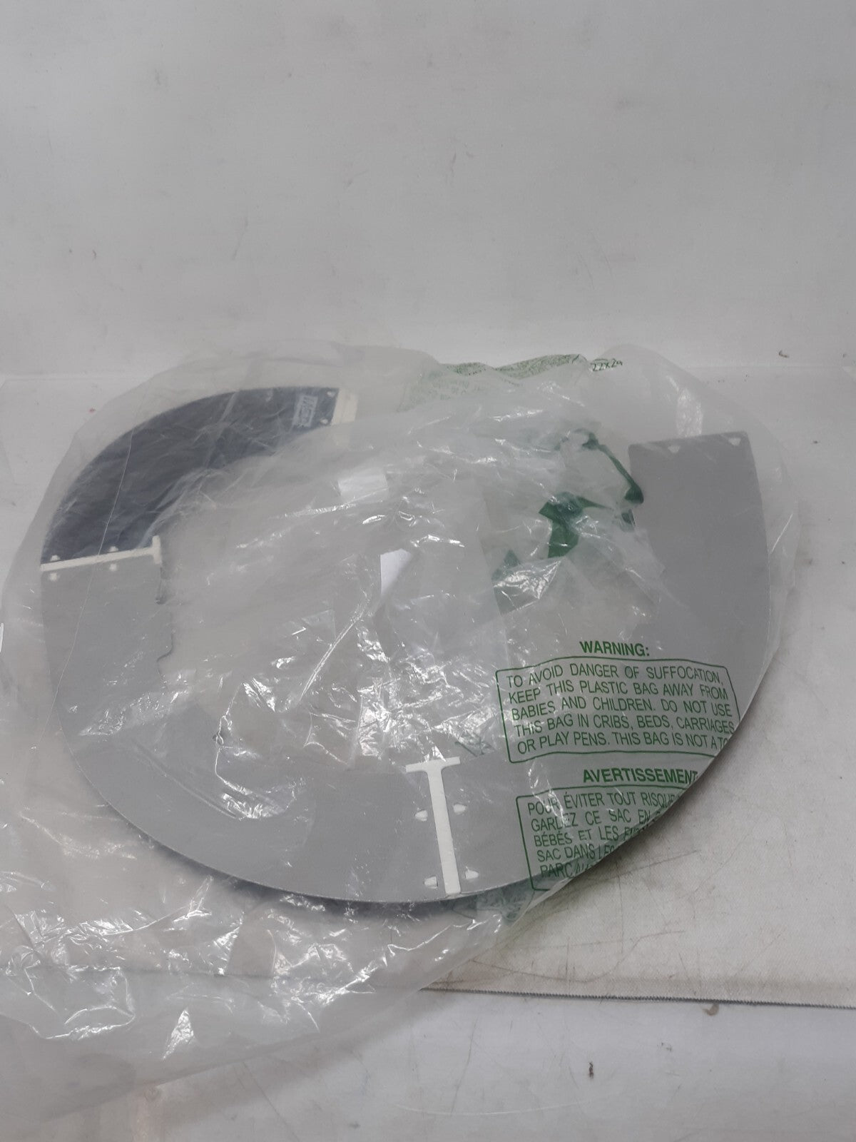 MSA 697290 Visor,Polycarbonate,Gray/White 1MDV7