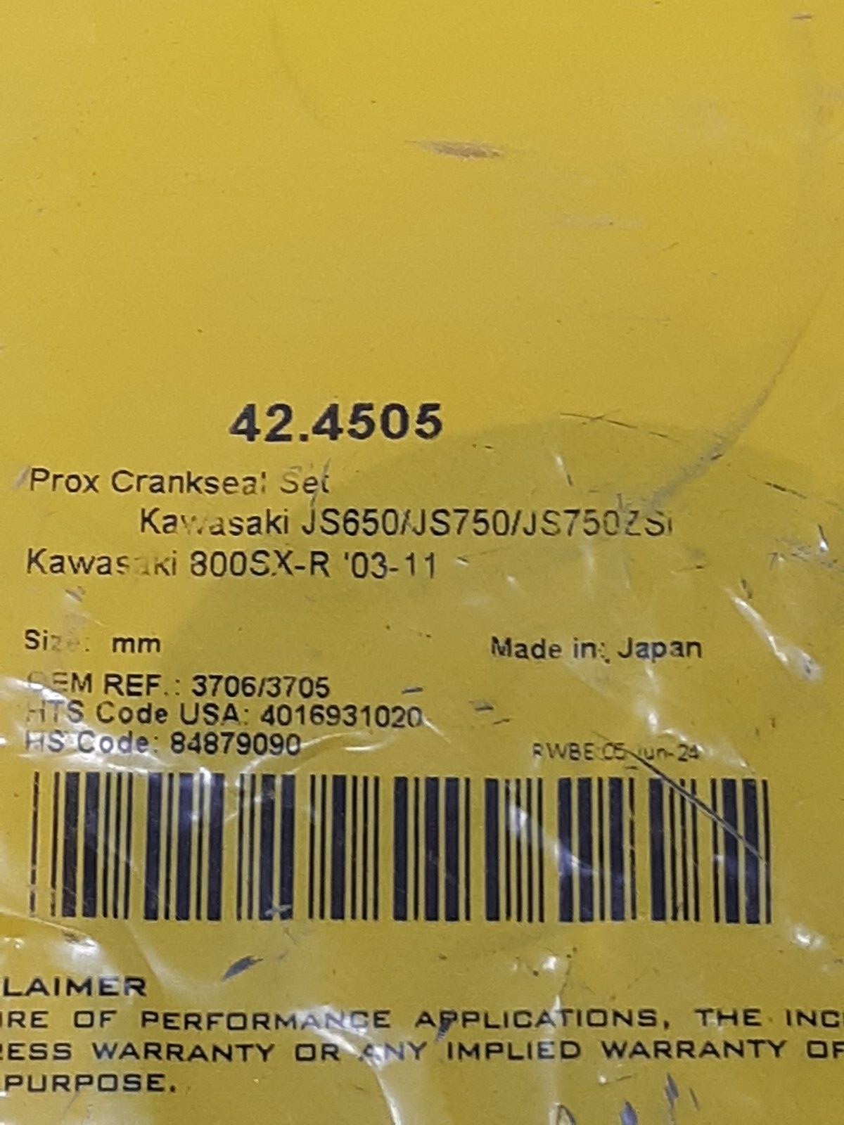 Pro-X - 42.4505 - Crankshaft Oil Seal Kit