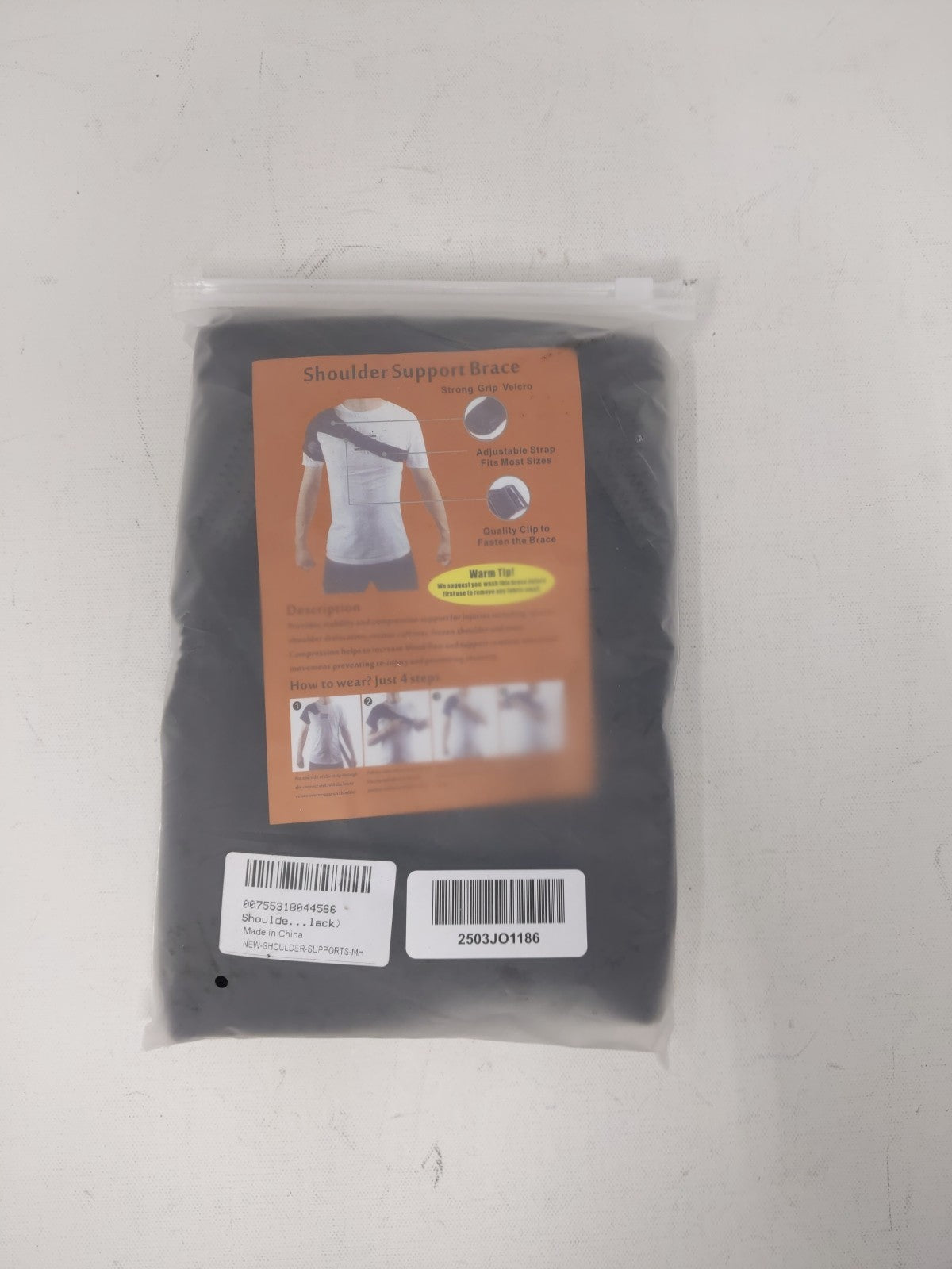 Shoulder Support Brace Adjustable Strap Fits Most Sizes