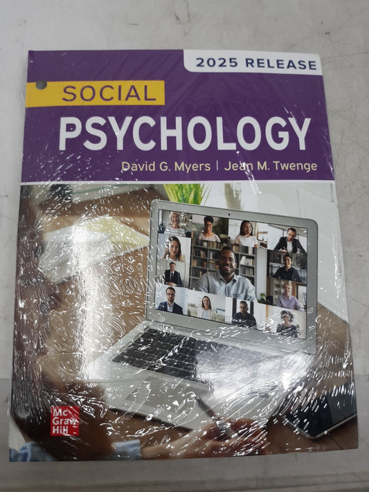 Social Psychology (2025 Release) by David G. Myers & Jean M. Twenge (McGraw Hill