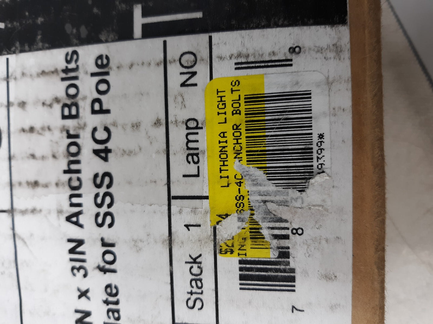 Acuity Brands ABSSS-4C Anchor Bolts with Template for SSS 4C Pole Box of 4