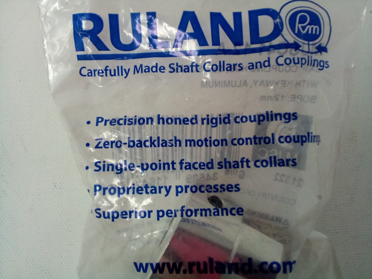 RULAND MJSC41-12-A Jaw Coupling Hub,12mm,Aluminum