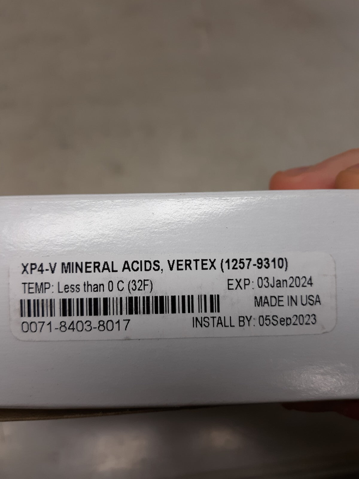 Honeywell Analytics XP4-V Chemcassette Tape for Mineral Acids