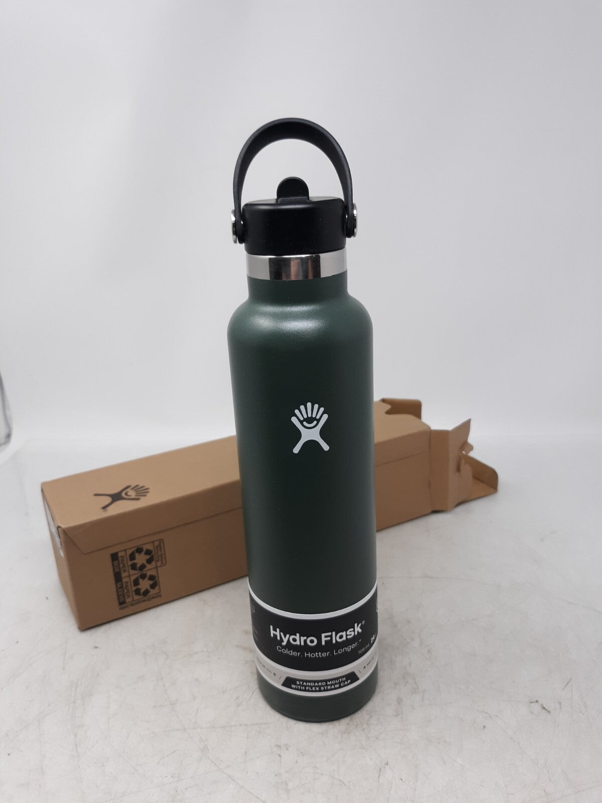 Hydro Flask 24 oz Standard Mouth Bottle with Flex Straw Cap - FIR