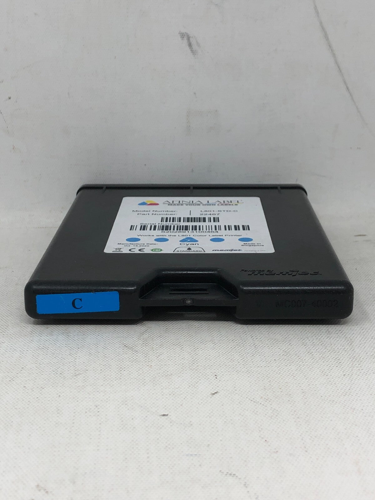 Afinia Label Ink Cartridge L801-STD-C (Cyan) ~ Replacement Ink for Label Printer
