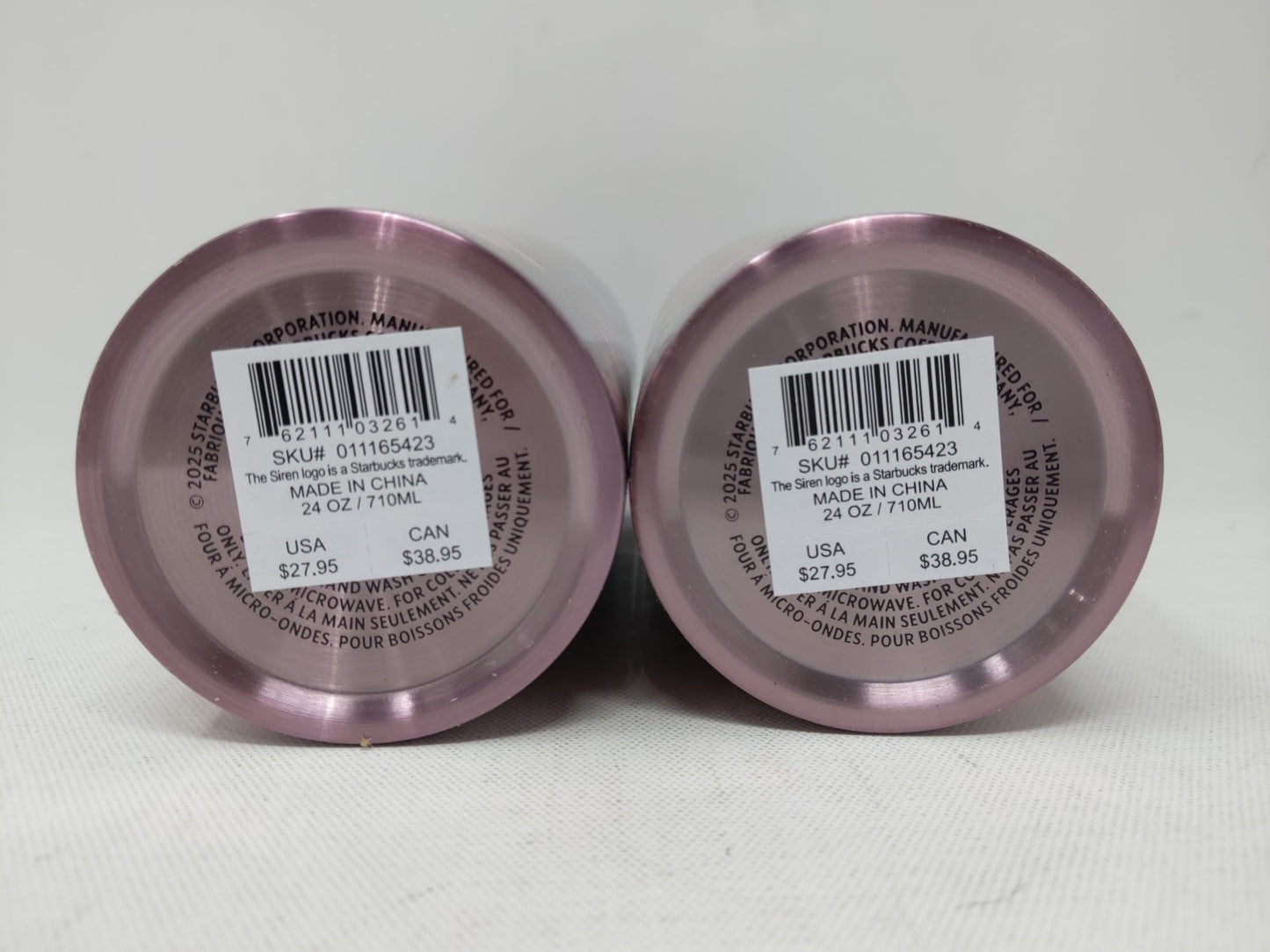 Starbucks 2025 SS Cherry Blossom Cold Cup Tumbler 24oz. 2PCS Give to a Friend :)