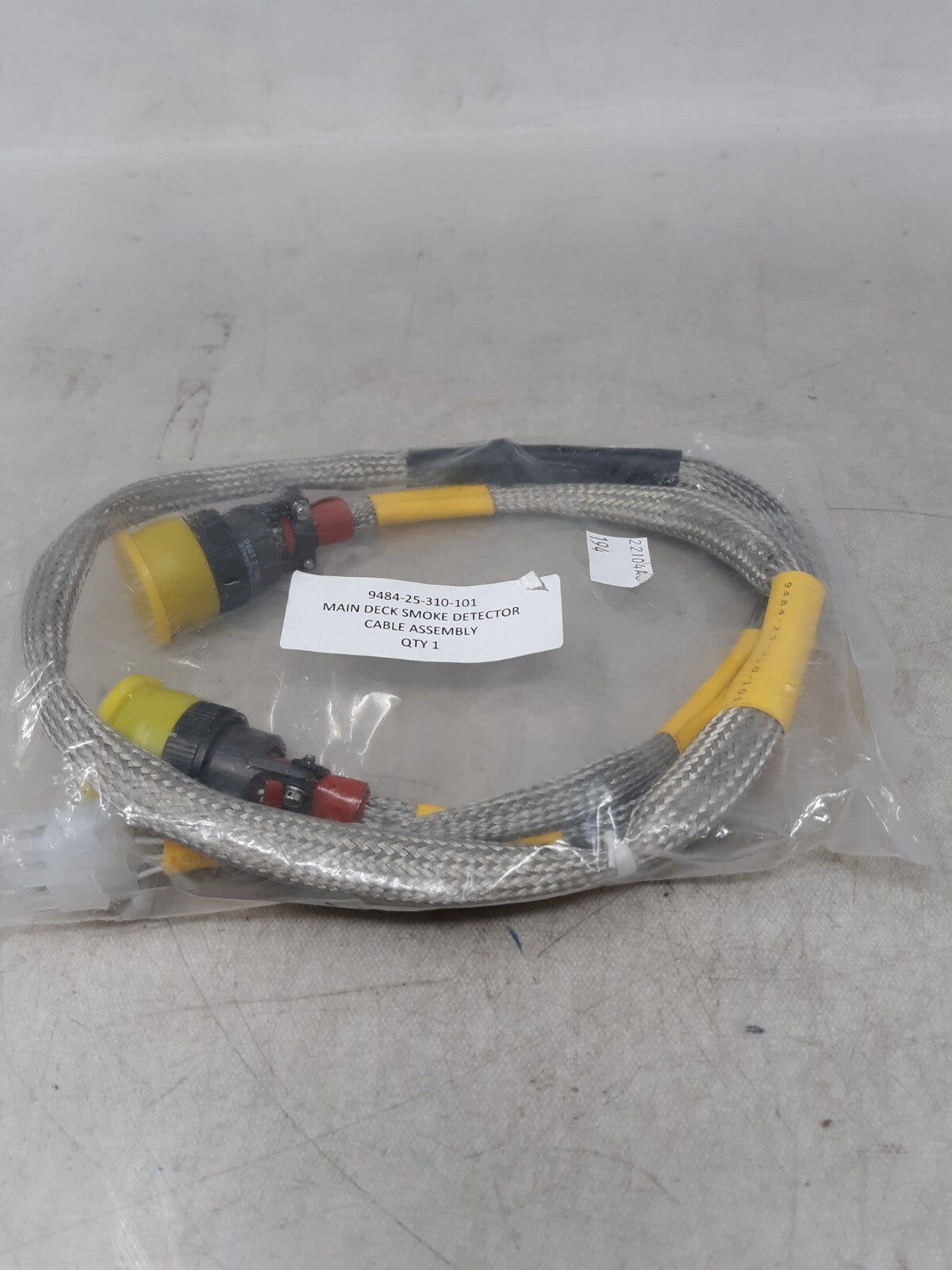 Main Deck Smoke Detector Cable - 9484-25-310-101 with 06324 Glenair Connectors