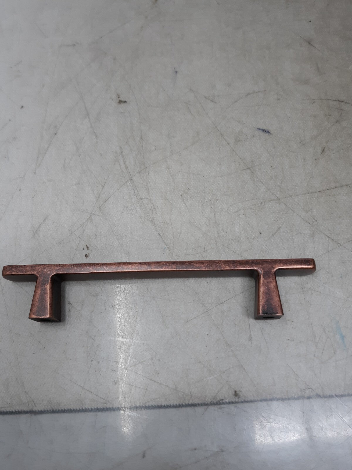 Lot of 6 Antique Copper Cabinet Pulls: Art & Design 4" Center to Center