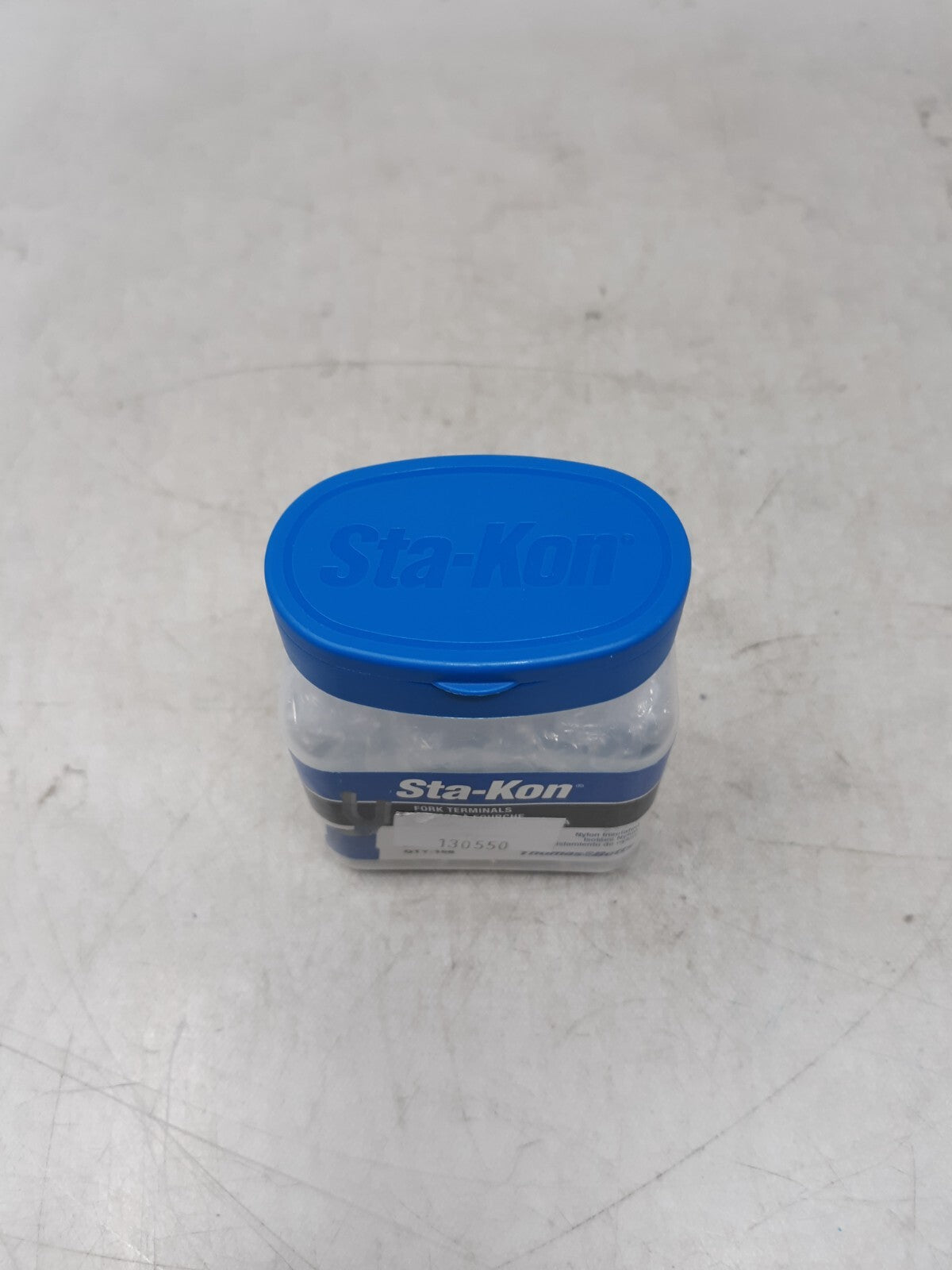 Sta-Kon Rb14-14F 18-14 Awg Nylon Fork Terminal 1/4" Stud Pk100