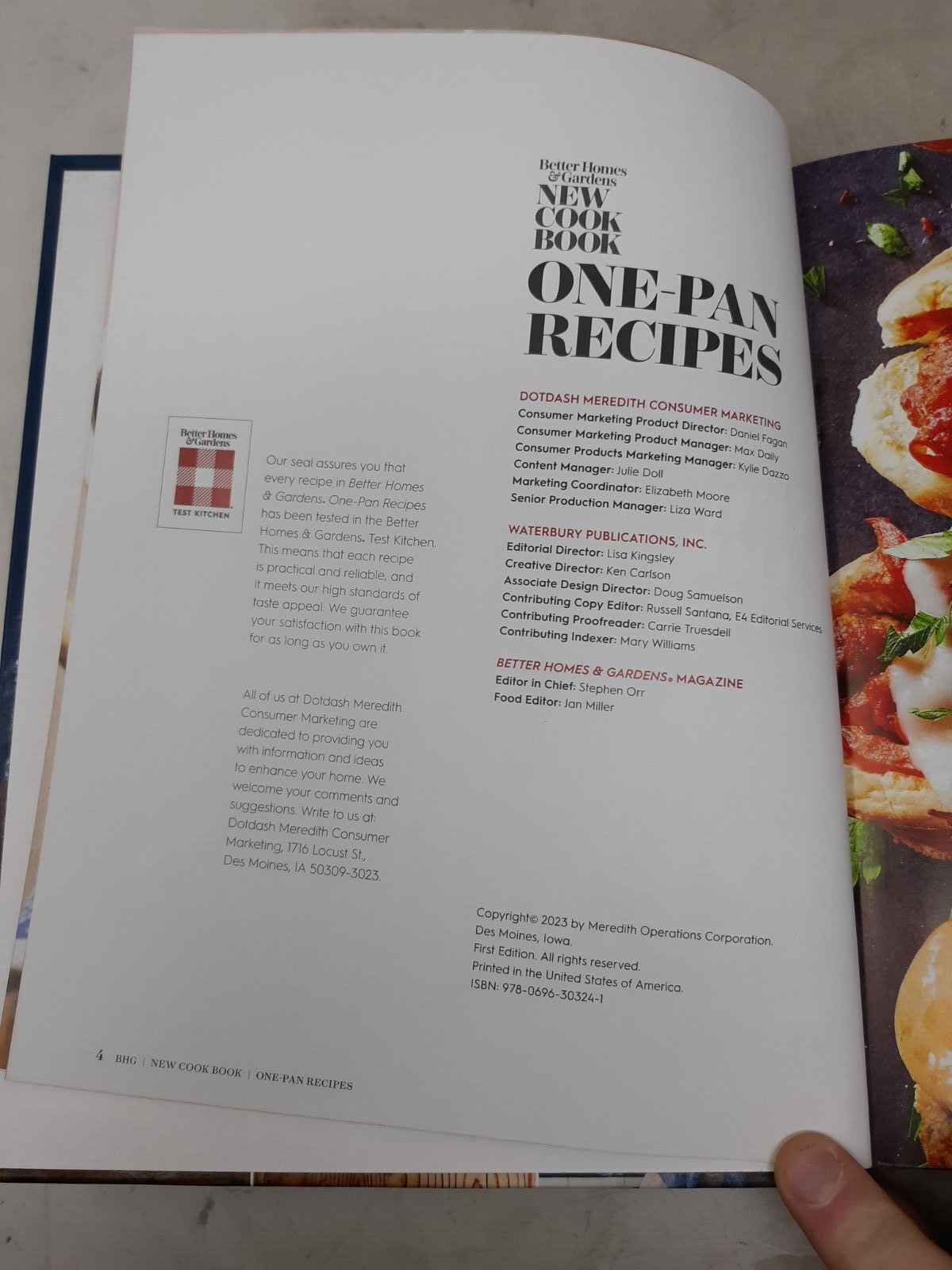 Better Homes Gardens New Cook Book 2023 One-Pan Recipes Hardcover