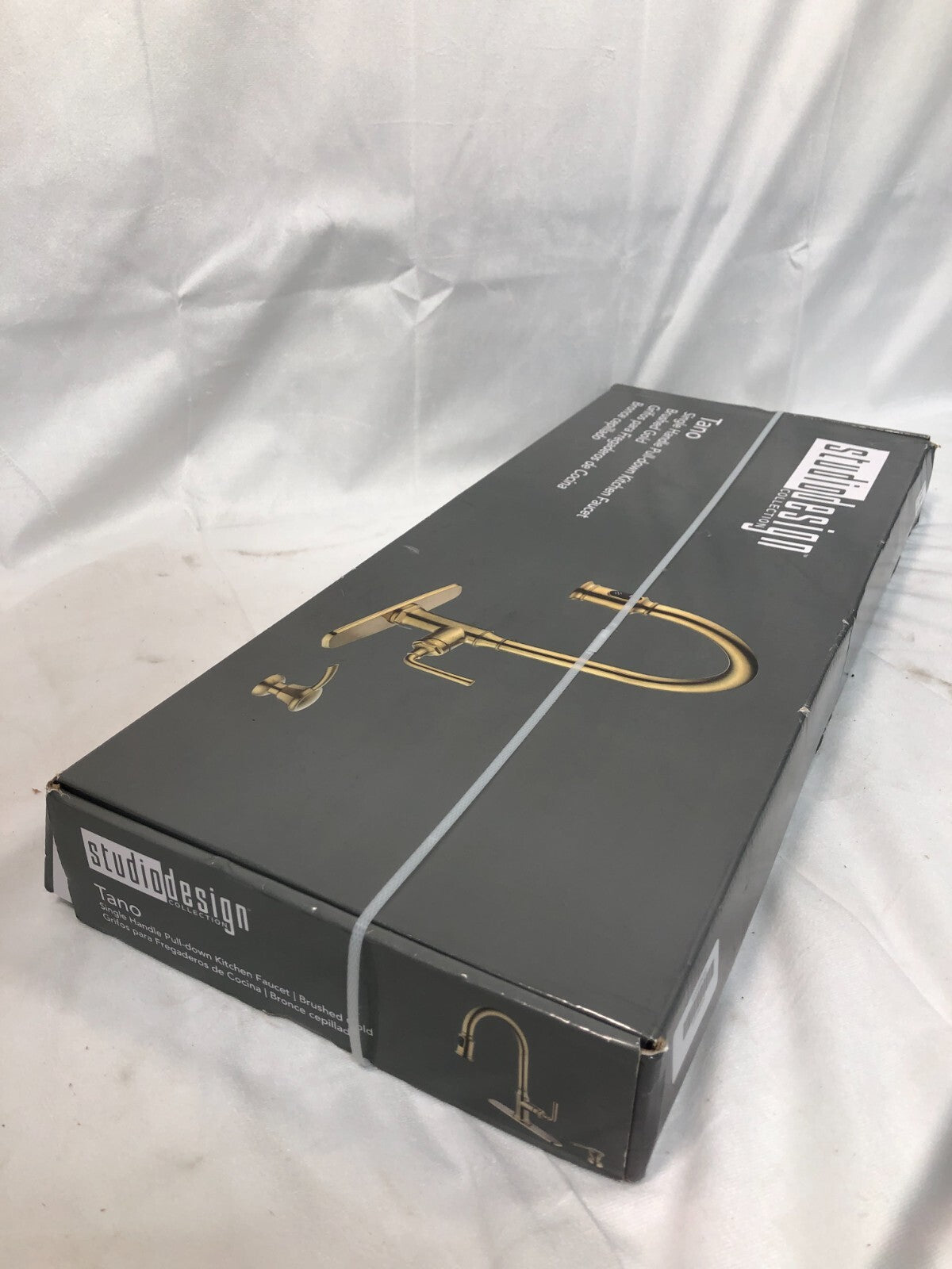 Studio Design Collection Tano Kitchen Faucet ~ Single-Handle Pull-Down, Gold
