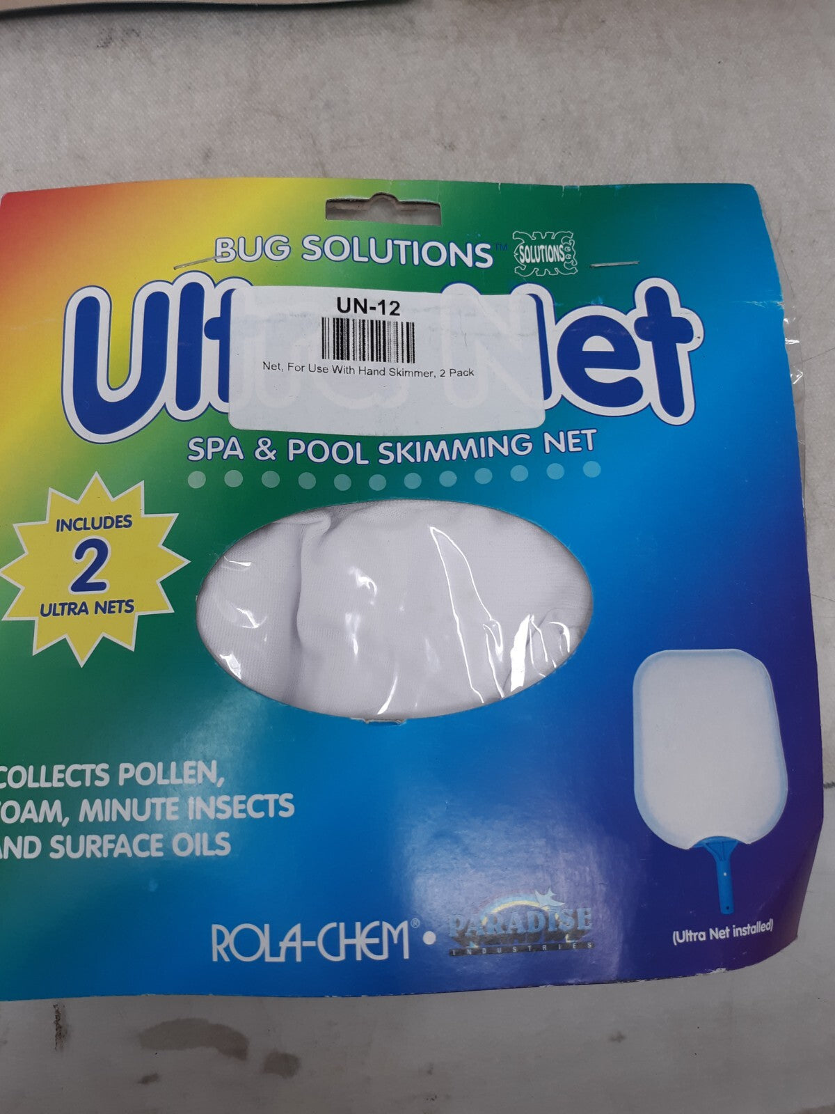 Lot of 3 Paradise Industries Ultra Net Spa & Pool Skimming Net - 2 pack