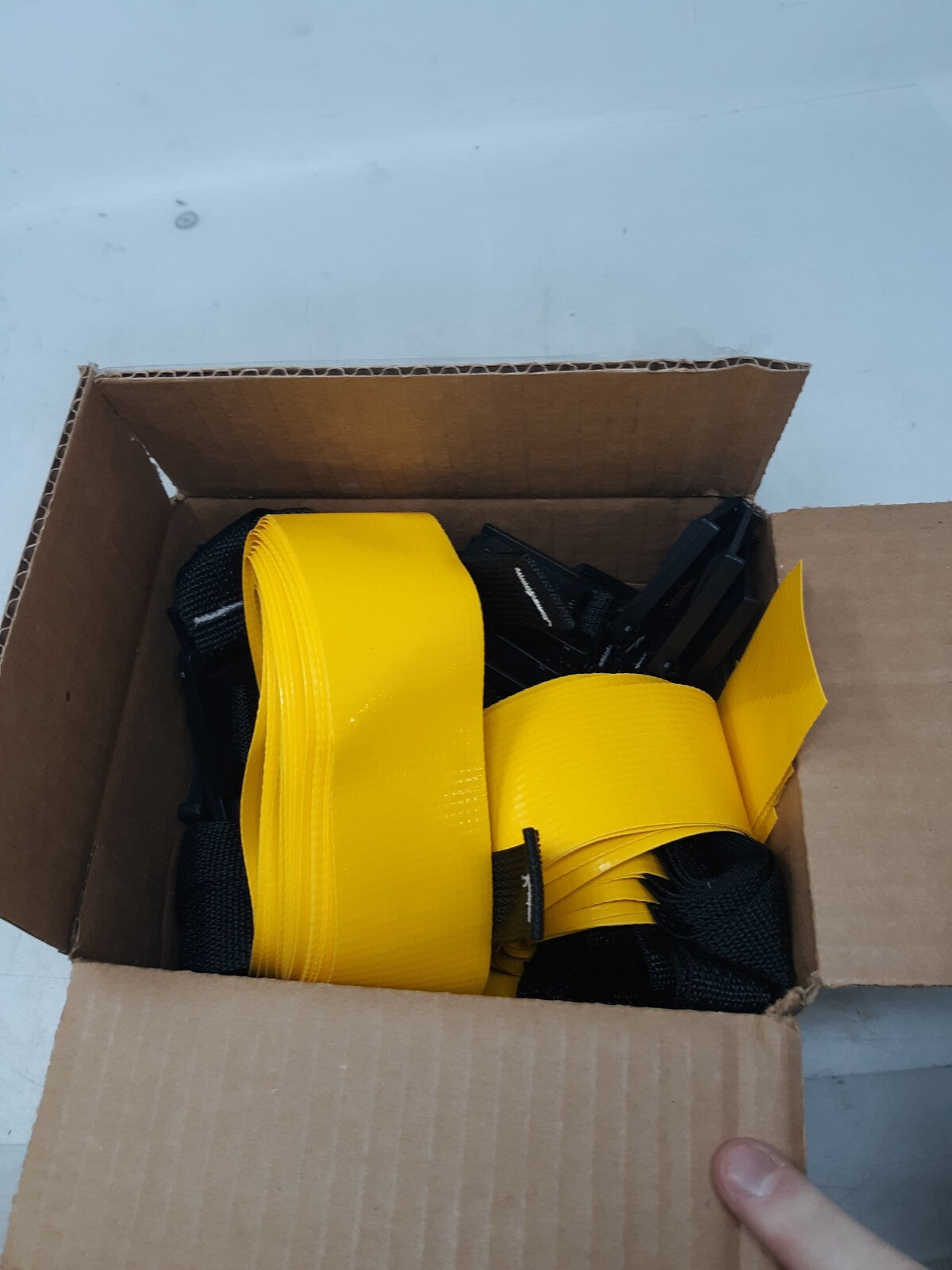 Safety Indicator Tag System Yellow Straps with Buckle Lot of 10