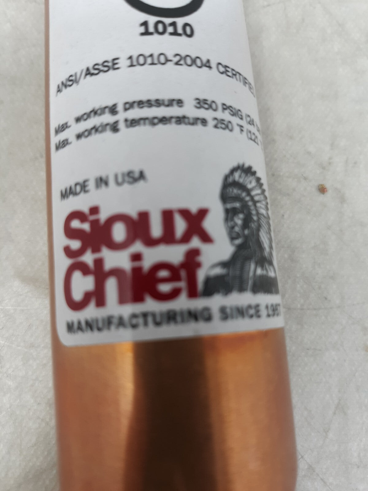 Sioux Chief Hydra Rester Water Hammer Arrester 1/2" Thread 1010