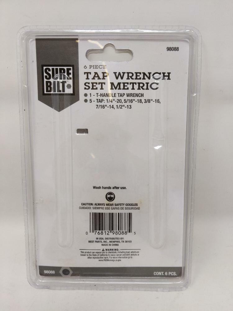 Sure Bilt - Tap Wrench Set Metric - 6 Piece - 98088 - Lot of 2