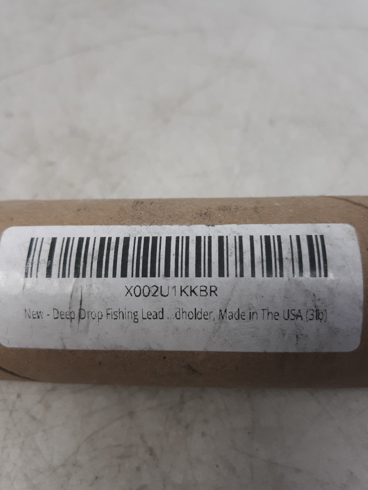 Deep Drop Fishing Weight 3 lb Cylindrical Lead Sinker