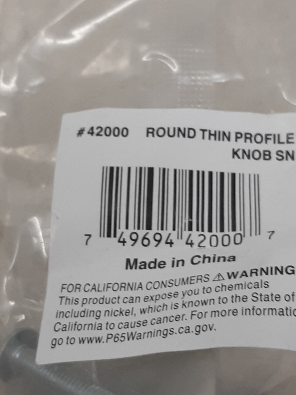 Lot of 25 Ultra Hardware Cabinet Round Knobs 30 dia x 28 H (mm)