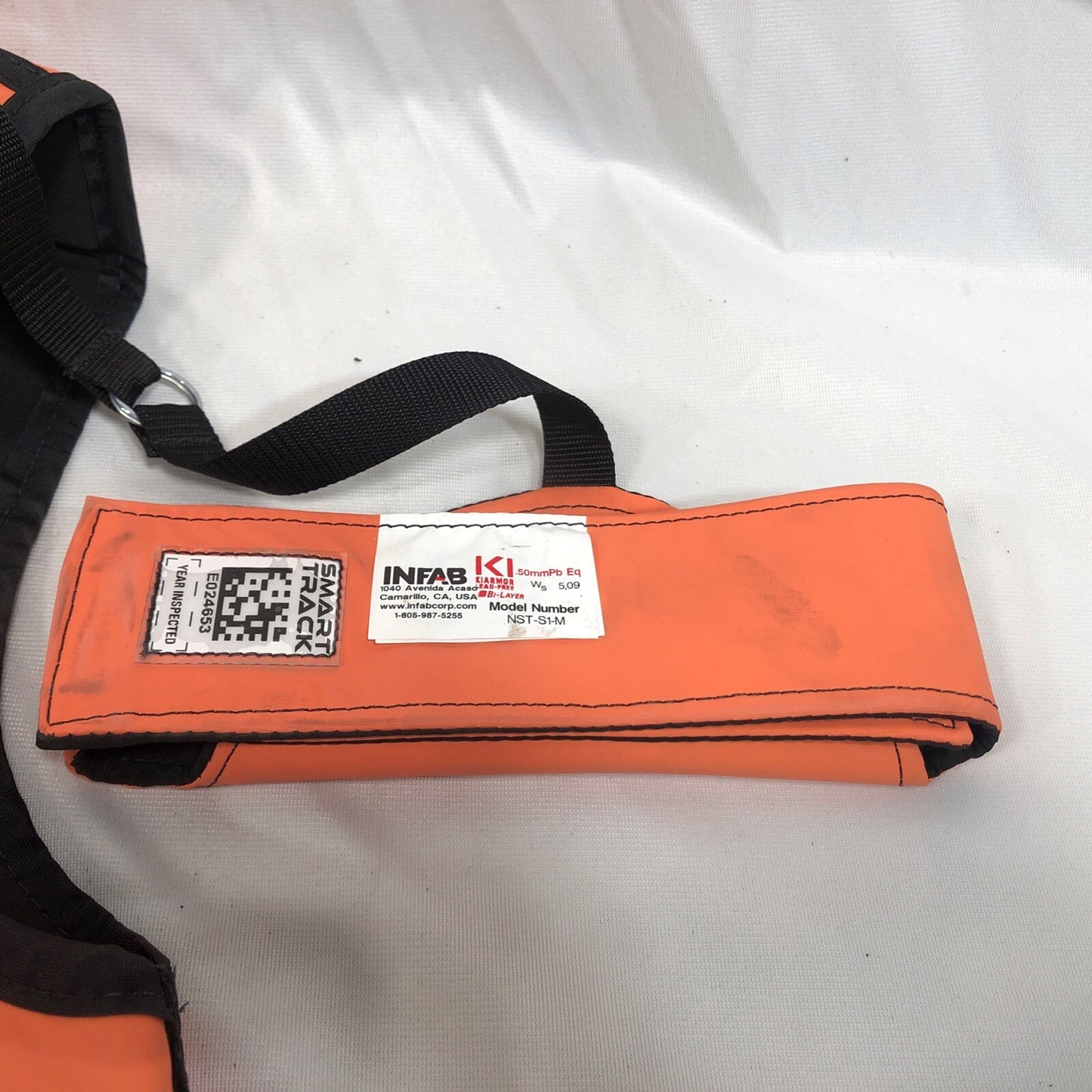 Infab Revolution Lumbar Vest & Skirt Lead Apron, Orange & Black - MODEL L103VM-M